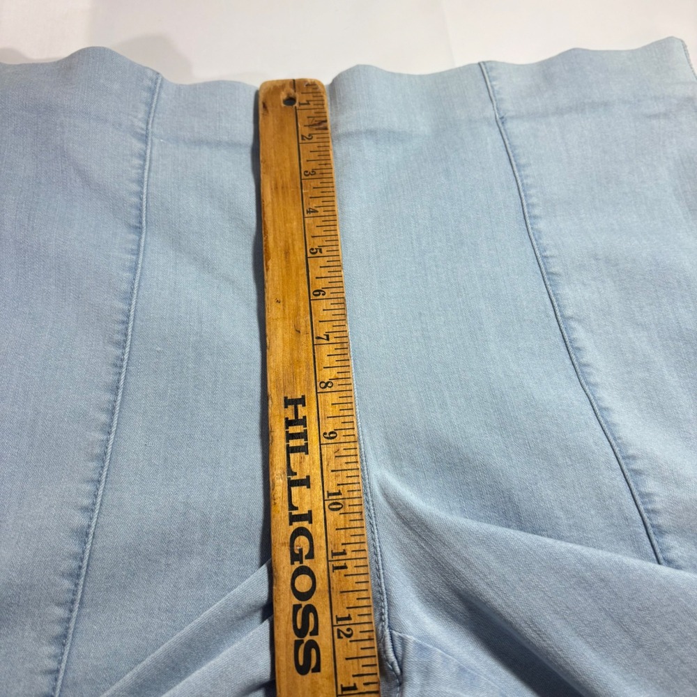 Intro Love the Fit Women Cropped Light Wash Stretch Capri Pants Blue Size 16 - Picture 8 of 9